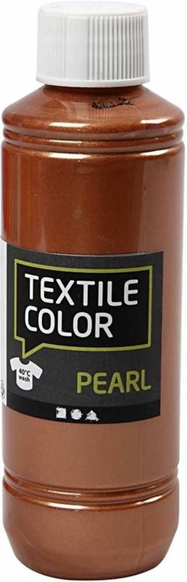 Textile Color, copper, pearl, 250ml [HOB-33763]